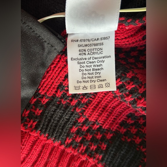 SPENCER’S Workshop A Christmas Story Light Up Wreath Christmas UGLY Sweater Sz M - Picture 7 of 10